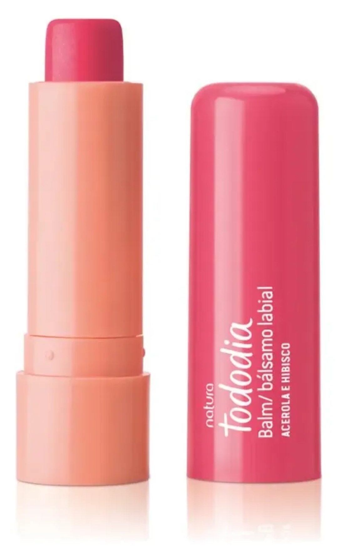 Bálsamo labial acerola e hibisco, hidratacion y color para tus labios de natura