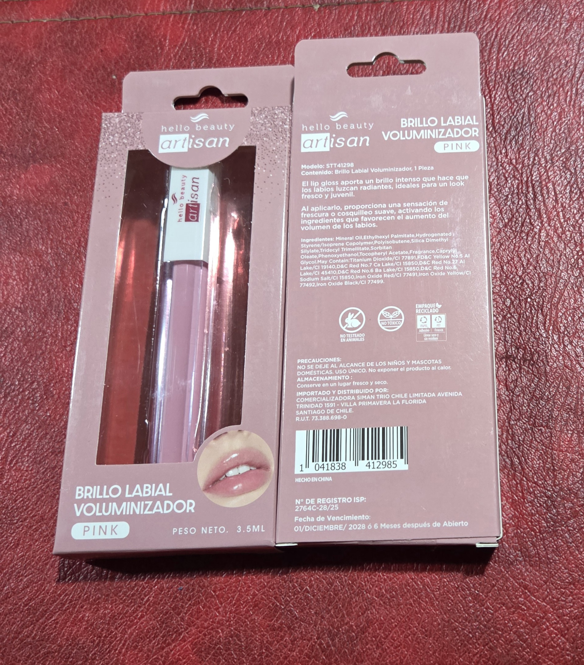 Brillo labial voluminizador