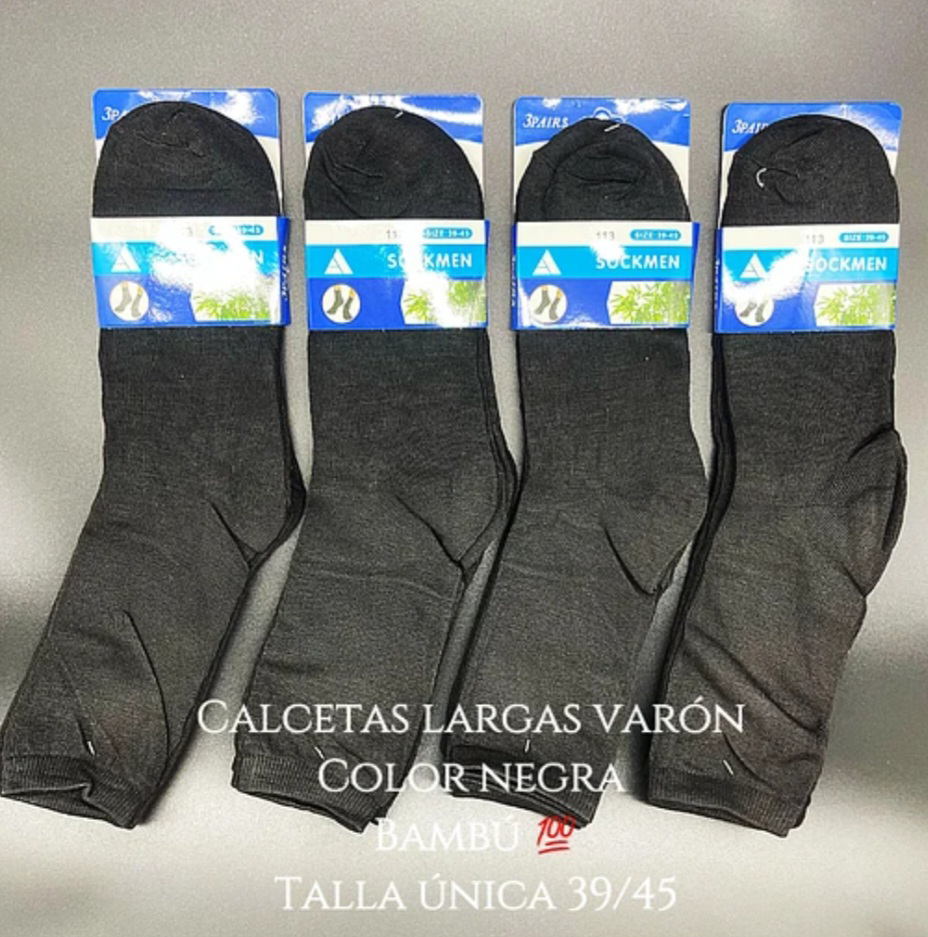 Calcetas largas de varón colores surtido talla única 39/45