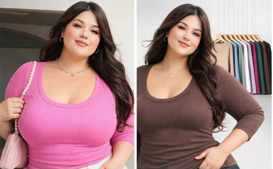 Camisetas dama de algodon talla XXL y XXXL, colores surtido