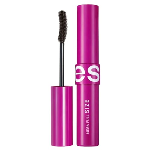 ésika - Mega Full Size Máscara de Pestañas Negro 8 g, Máscara de Pestañas a Prueba de Agua, Efecto Largo Insuperable, con Cepillo Long Effect, Sensacion Ligera, con Biotinyl y Pantenol