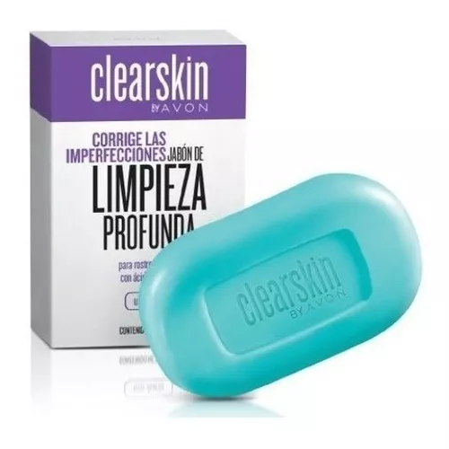 Jabón clearskin corrige las imperfecciones / limpieza profunda ; de avon