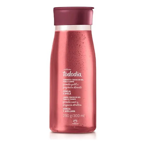 Jabon liquido tododia cereza y avellana de 300 ml de natura