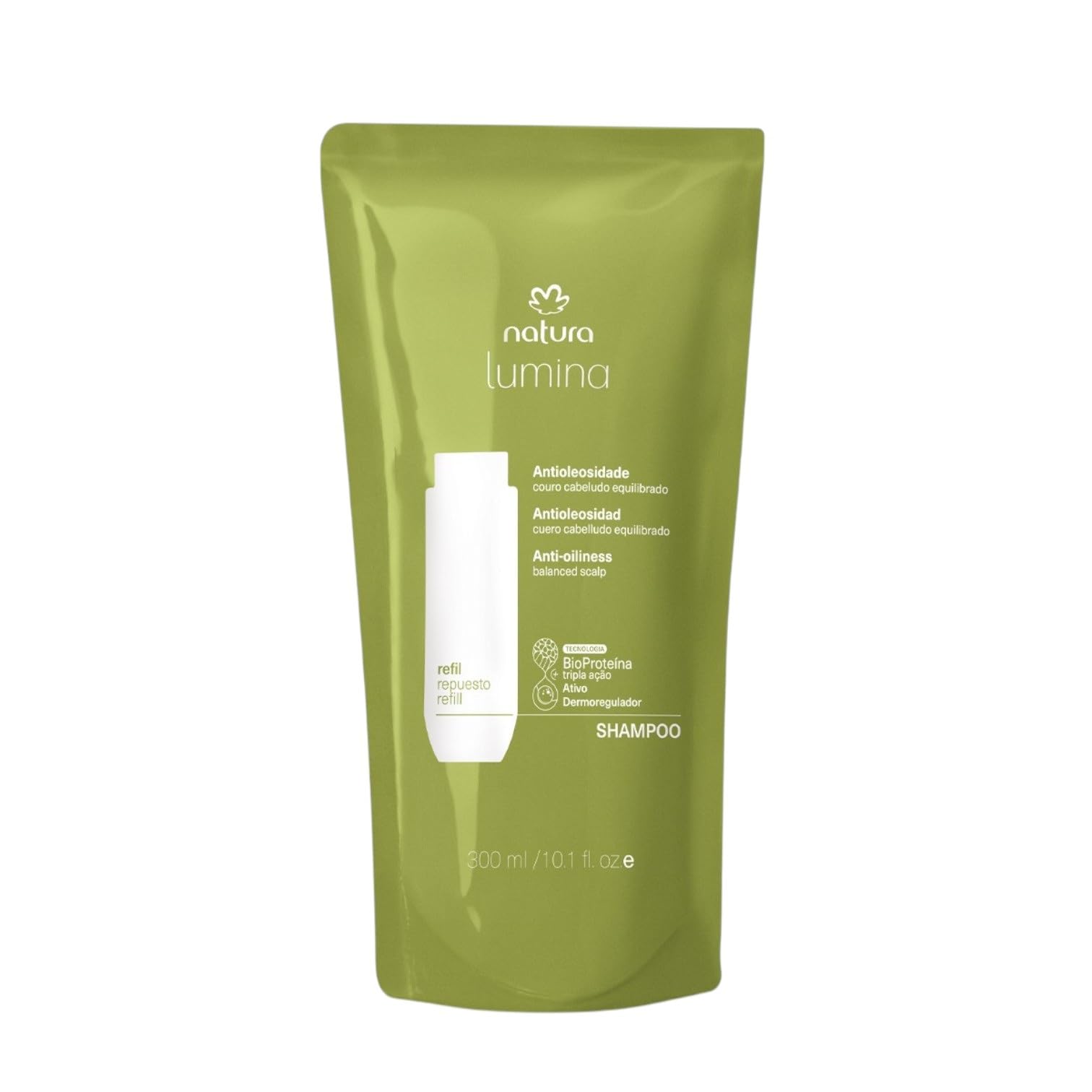Natura Lumina, Champú Antioleosidad Equilibrante, 300 ml repuesto refil