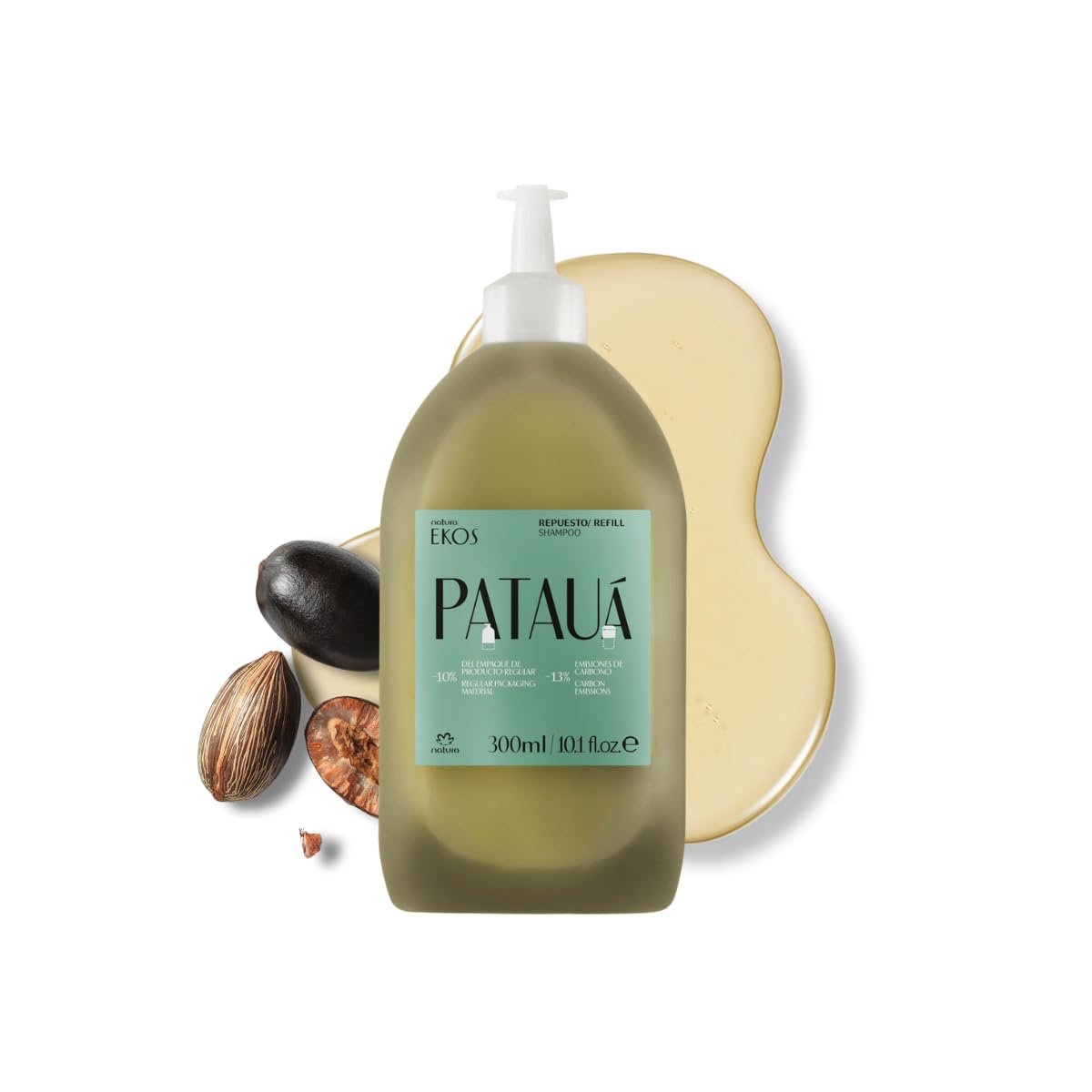 natura Repuesto De Champú Fortalecedor Anti-Rotura Capilar Ekos Patauá - Previene La Caída Del Cabello - Fortalece Raíces Y Fibras Capilares - Cuidado Capilar Vegano - Secretos De Belleza Br