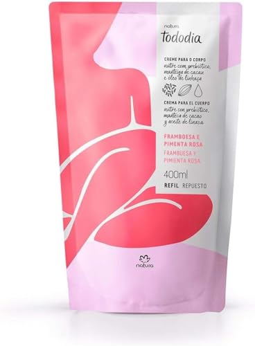 Natura Repuesto Hidratante Tododia 400 ml Frambuesa y Pimenta Rosa