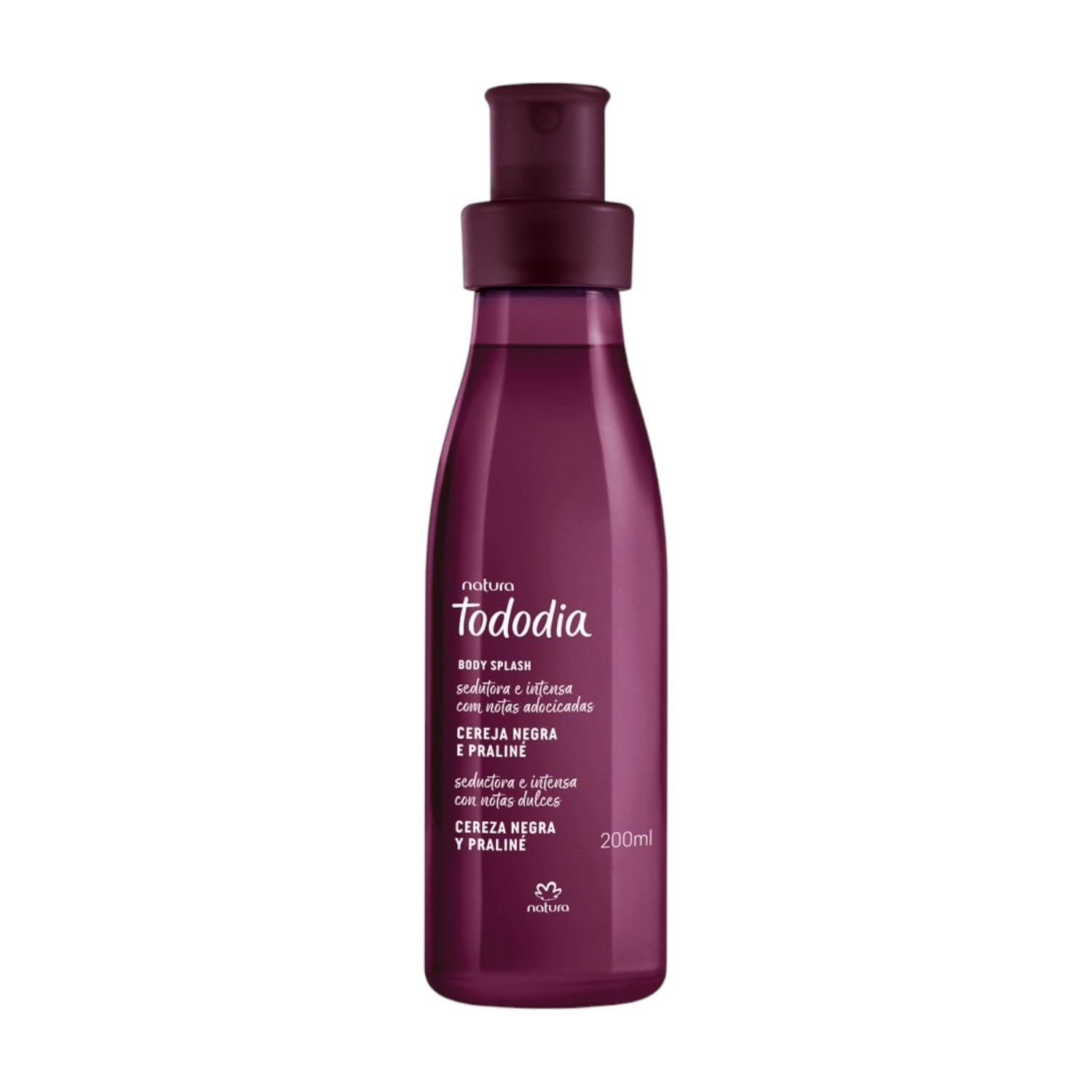 Natura Splash Corporal, Aroma Cereza Negra y Praliné, Fragancia Refrescante