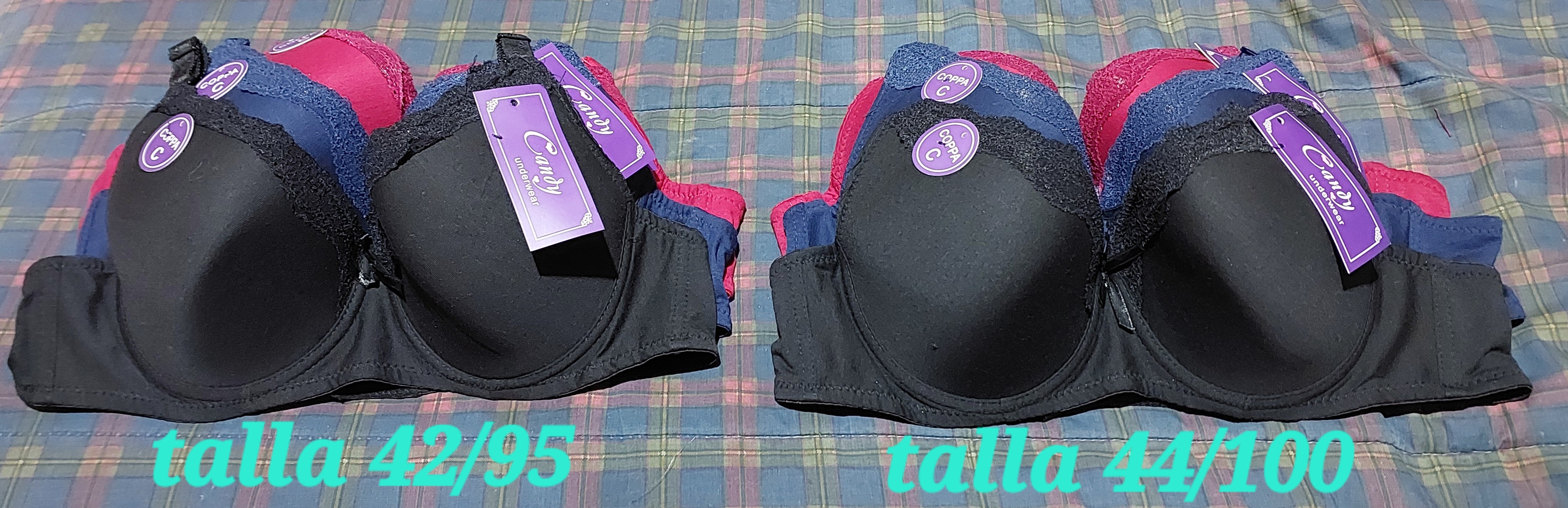Sosten copa C talla y colores surtido